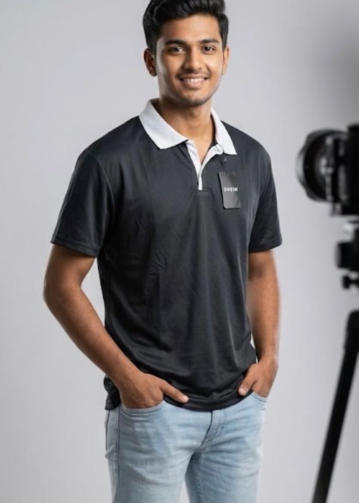 Men's Black Polo T-Shirt