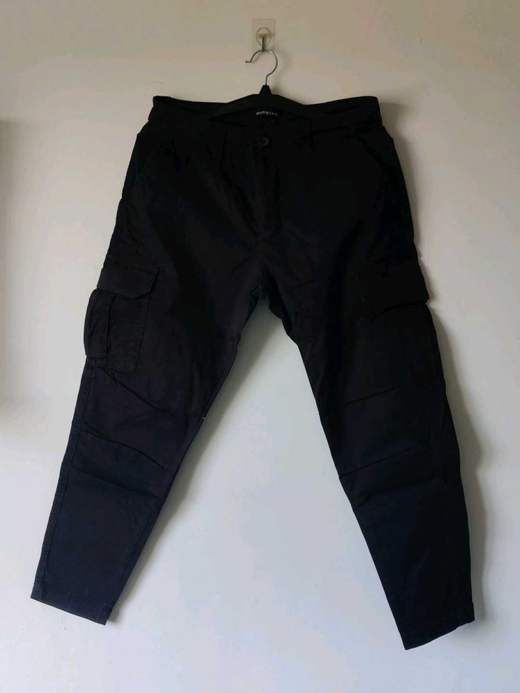 Stylish Black Men's Cargo Pants
