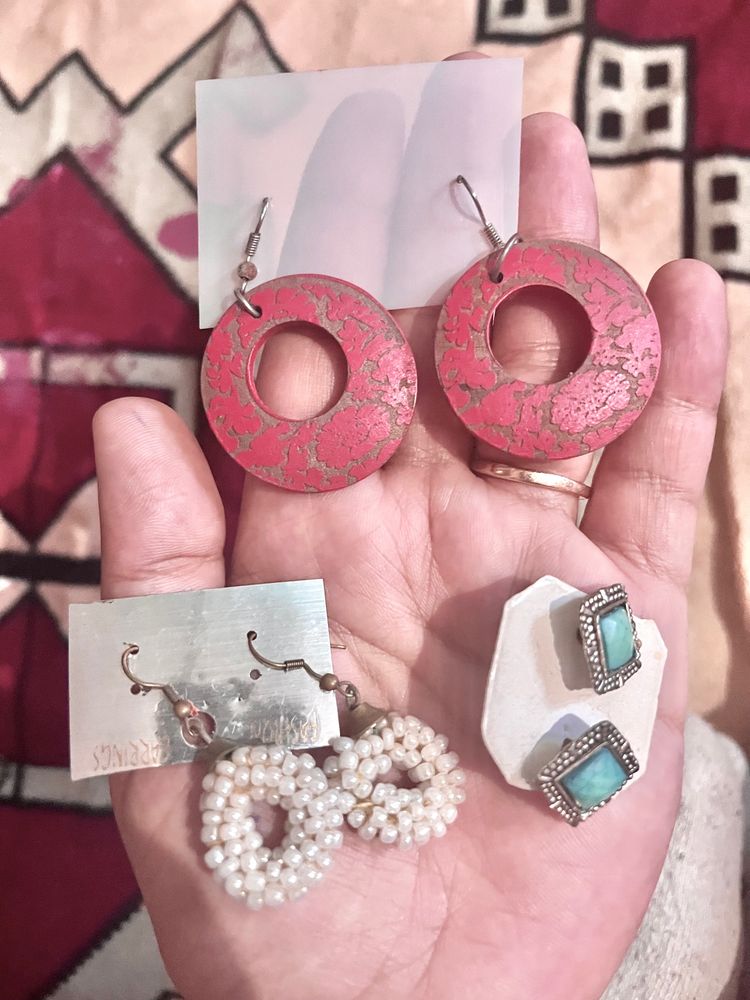 Set Of 3 Earrings