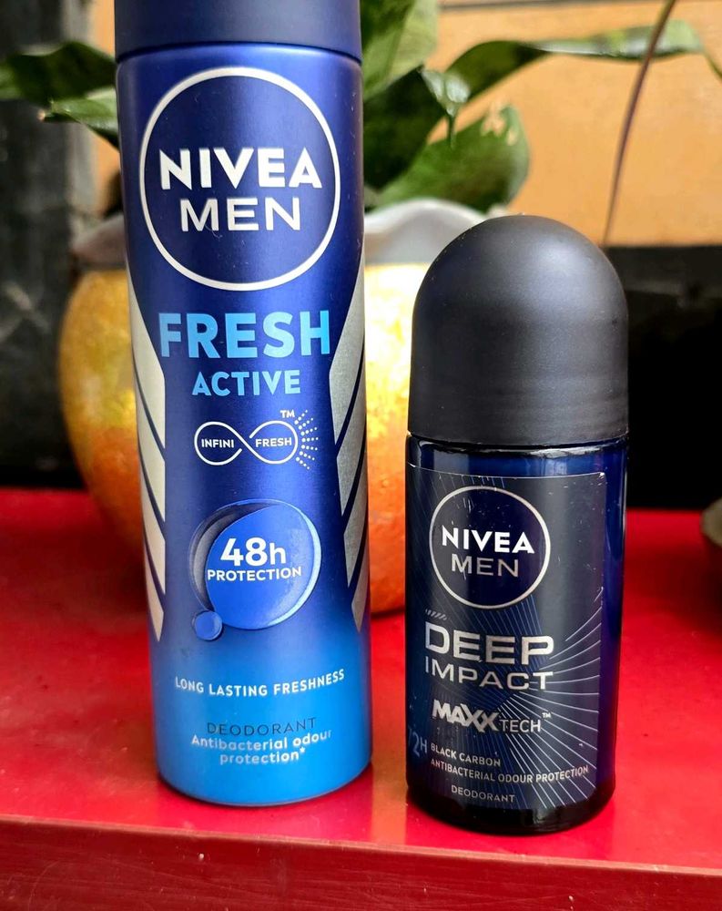 Nivea Men Deodorant Set [perfume+roll on]