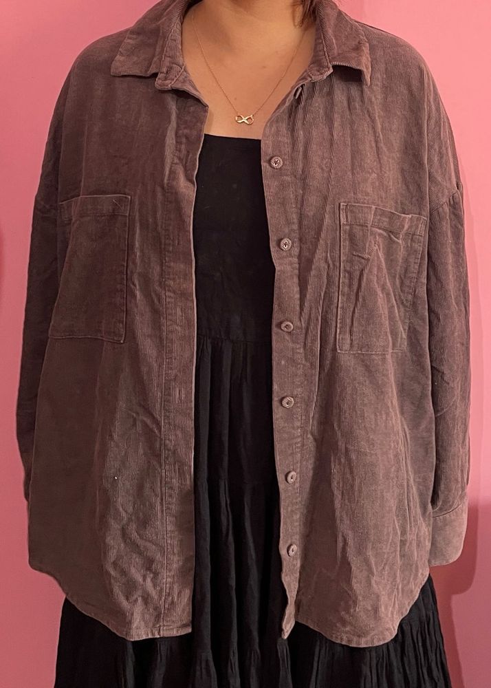 Oversized Corduroy Shirt