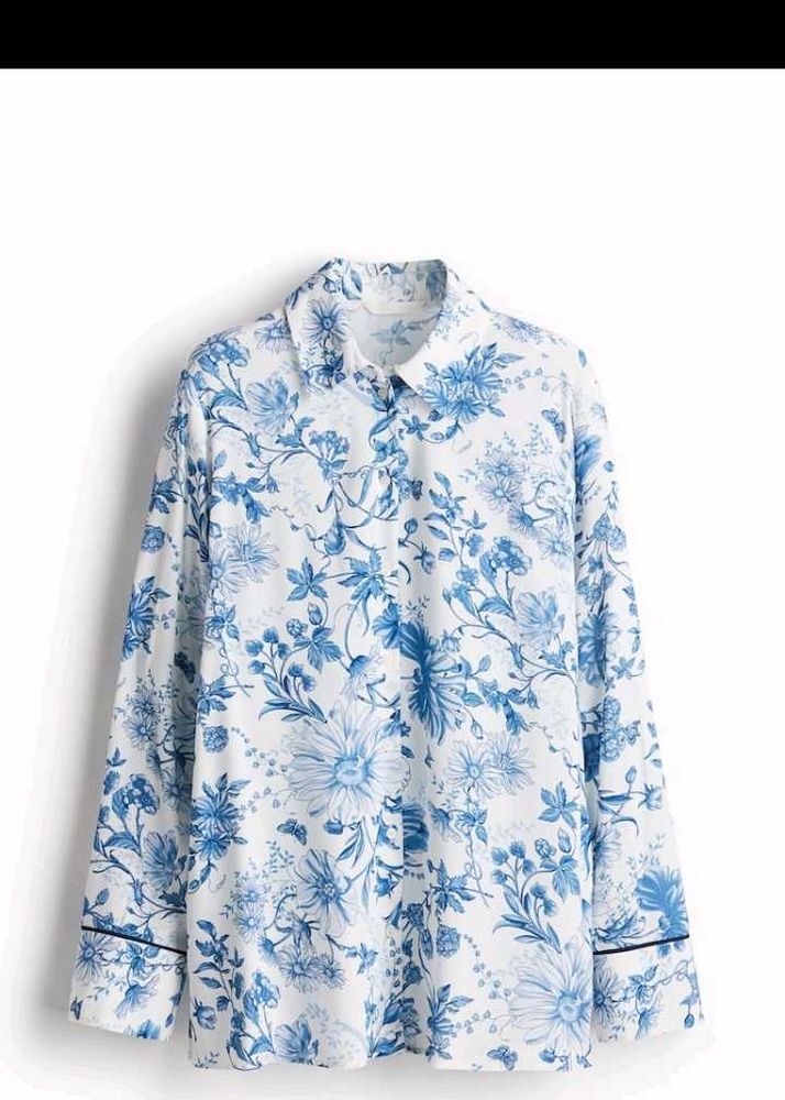 H&amp;M Floral Button-Up Shirt