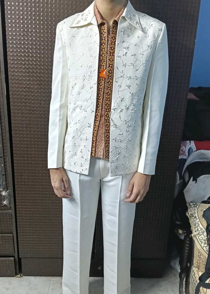 Men's White 2 piece set