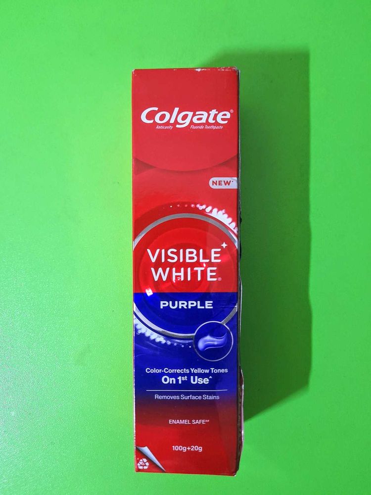 Colgate Visible White Purple Toothpaste (120g)