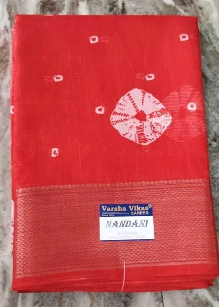 Elegant Red Nandani Saree