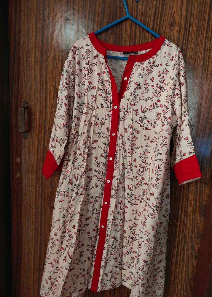 Pluss Floral Print Kurta