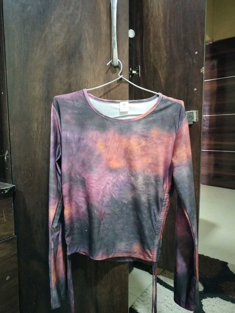Tie-Dye Long Sleeve Top