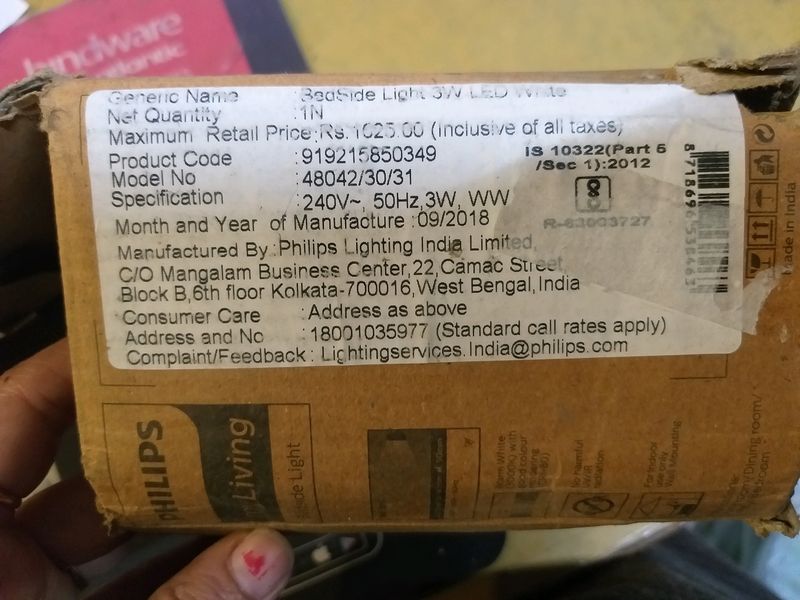 3watt Bedside Philips Light