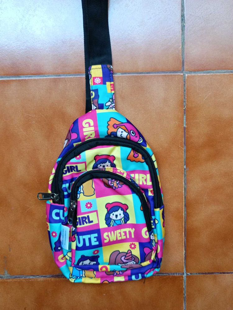 Cute Cartoon Print Sling Bag