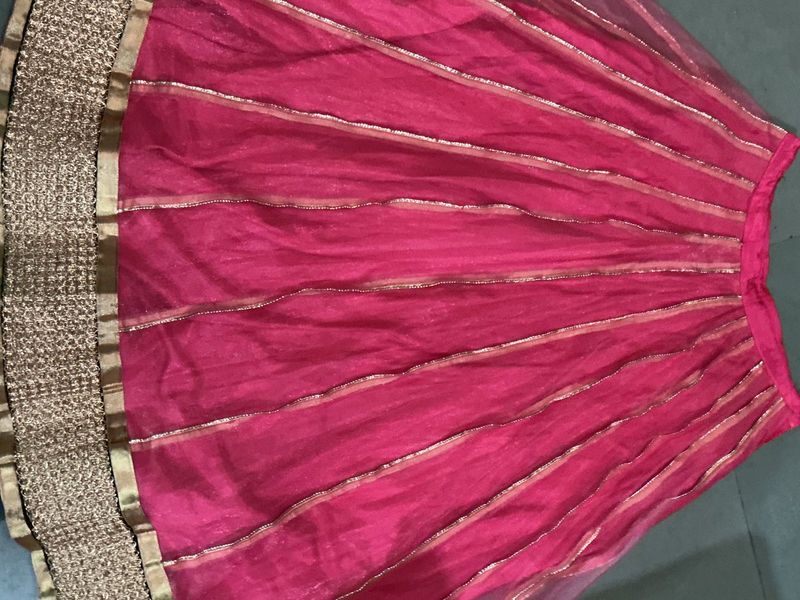 Stunning Pink Lehenga Skirt