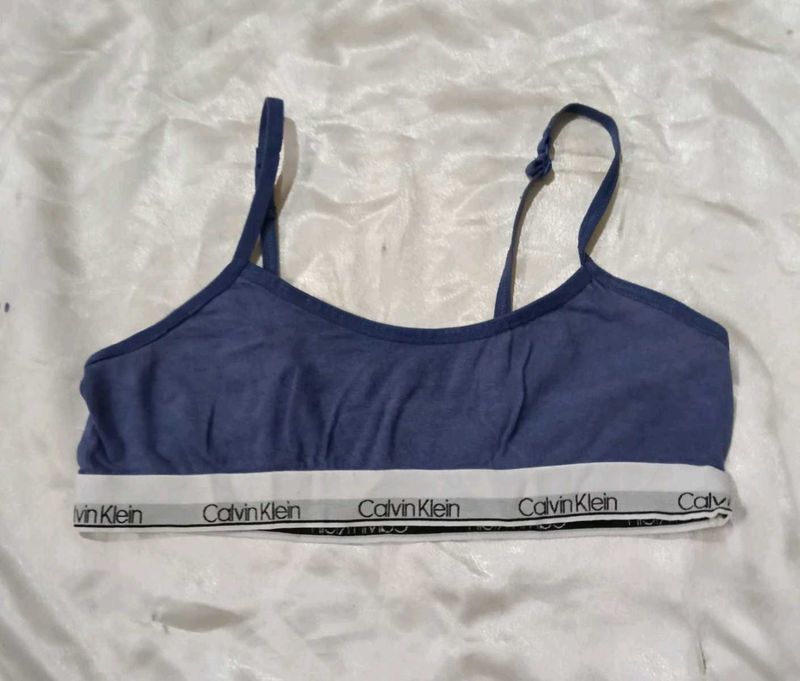 Calvin Klein Blue Sports Bra