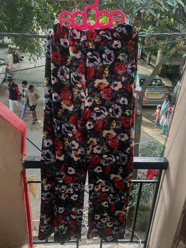 Floral Print Palazzo Pants