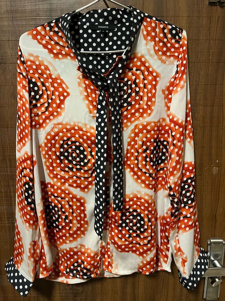 Stylish Printed Long Sleeve Top