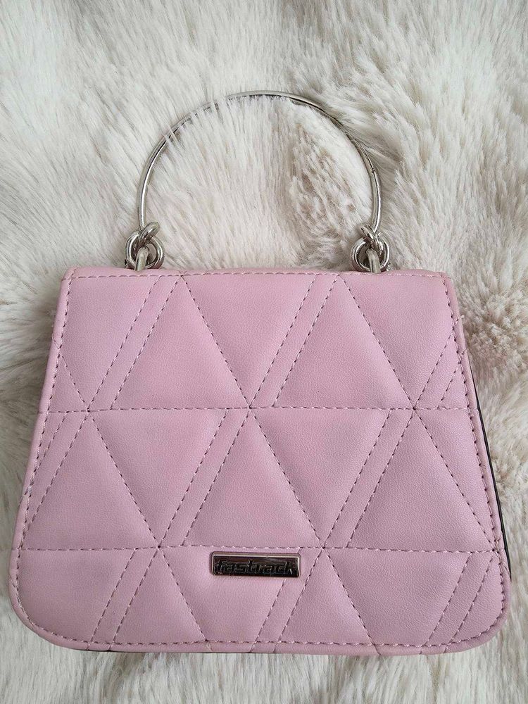 Fastrack Chic Quilted Pink Handbag