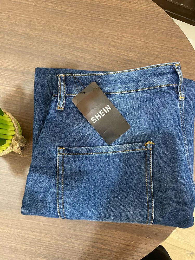 SHEIN Blue Denim Jeans
