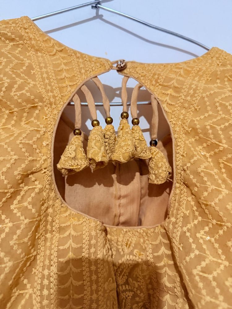Embroidered Yellow Blouse