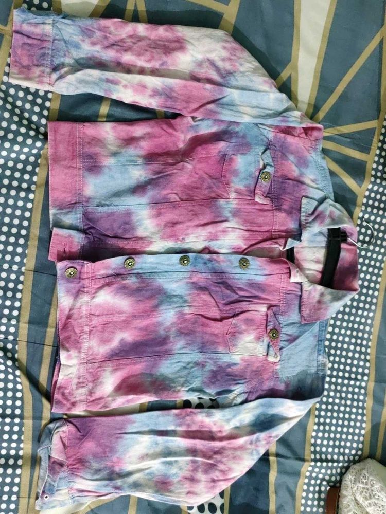 Tie-Dye Denim Jacket