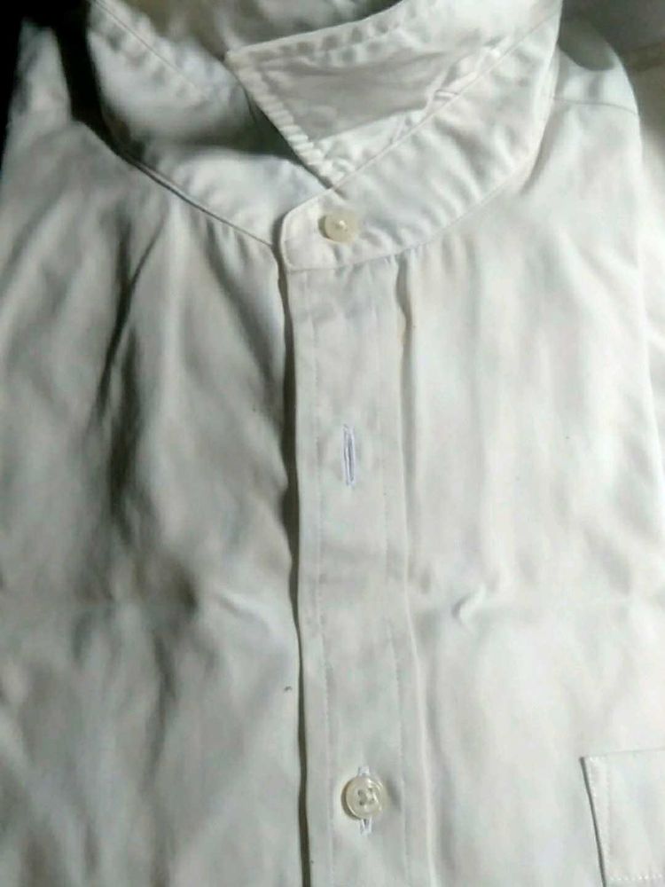 Classic White Men's Shirt