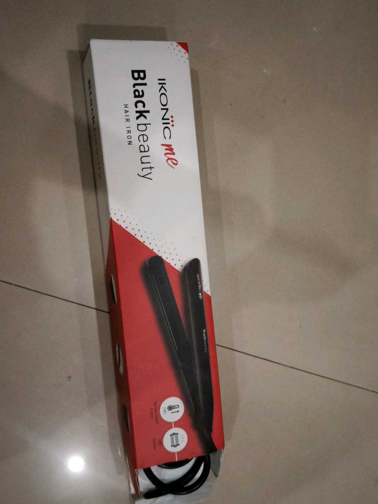 Ikonic Black Beauty Hair Straightener For Women, C