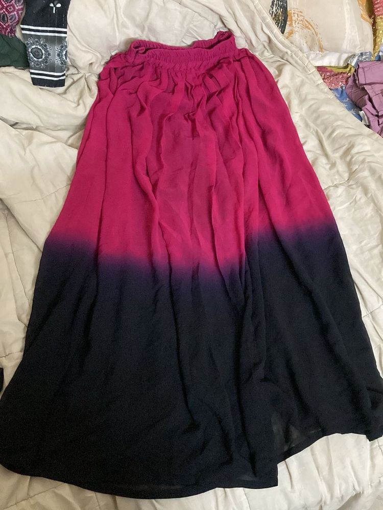 Boho Ombre Maxi Skirt
