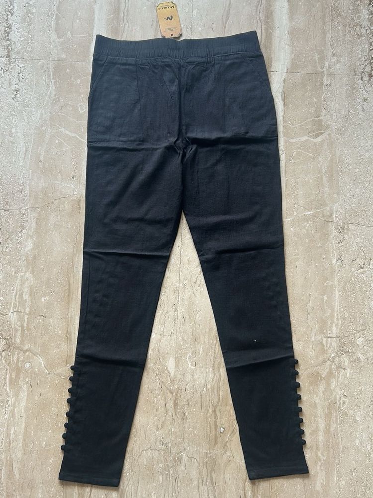 Stylish Black Ankle Pants leggings 3xl
