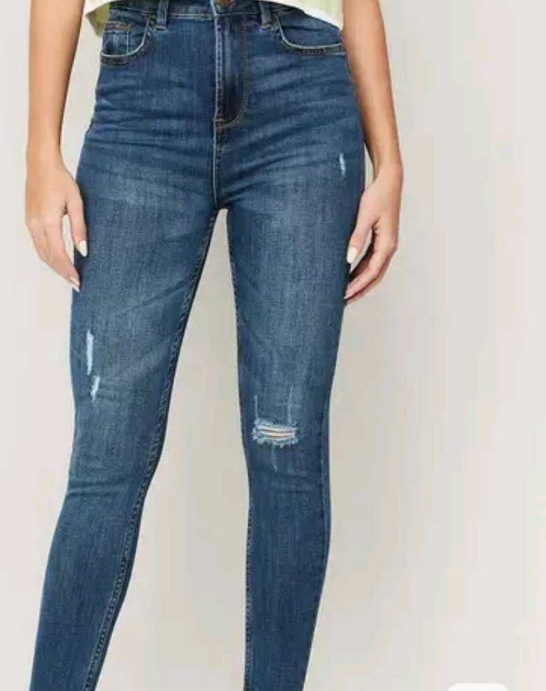Ripped High-Waisted Skinny Jeans from Lifestyle
