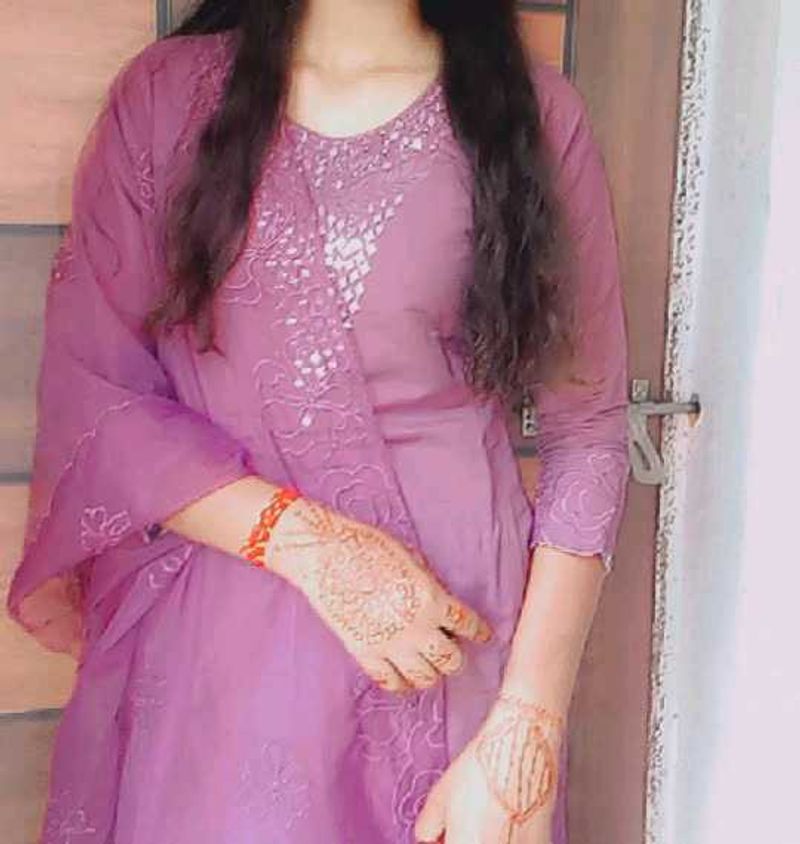 Elegant Purple Kurta Set with Dupatta