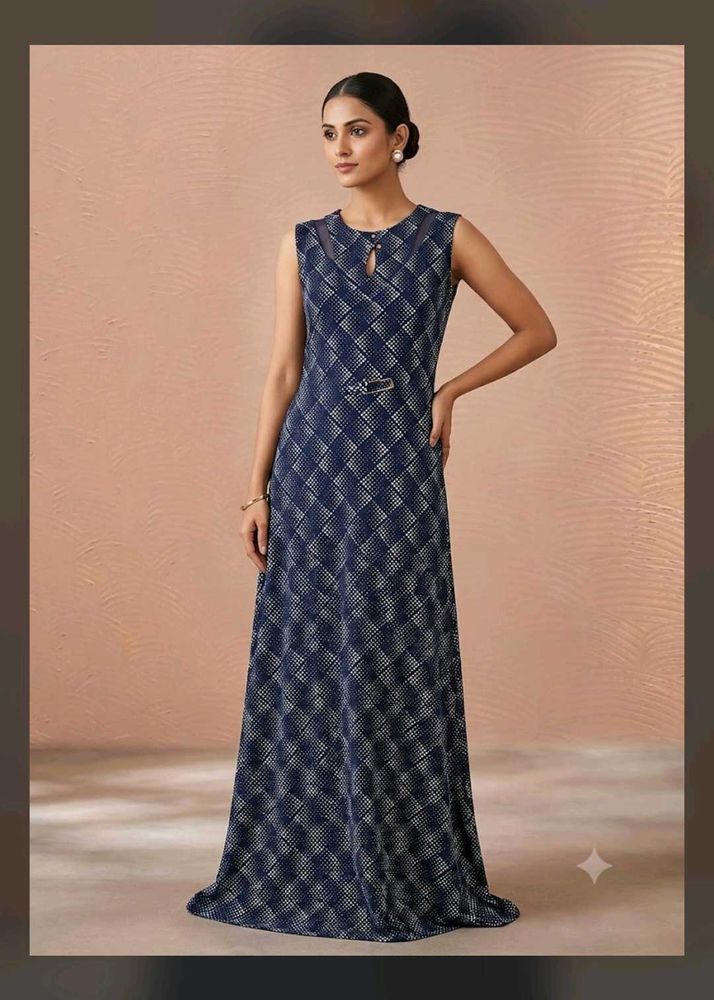 Stylish Blue Ethnic Gown