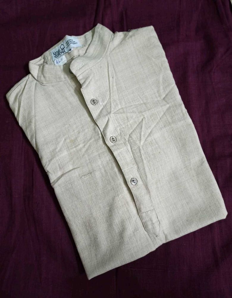 Men's Beige Kurta
