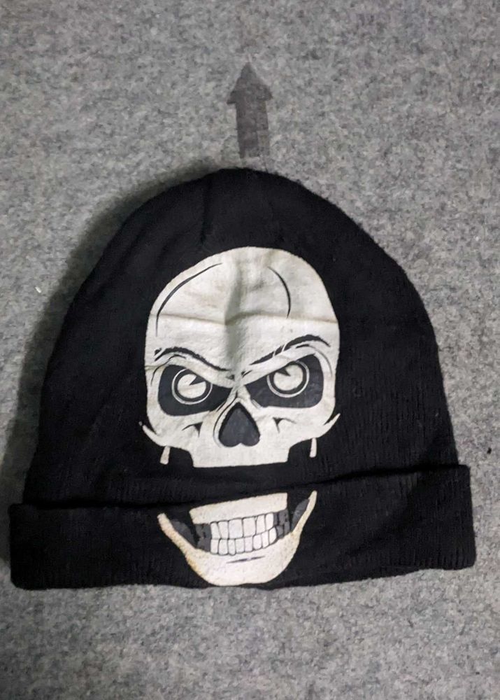Cool Skull Print Beanie Hat
