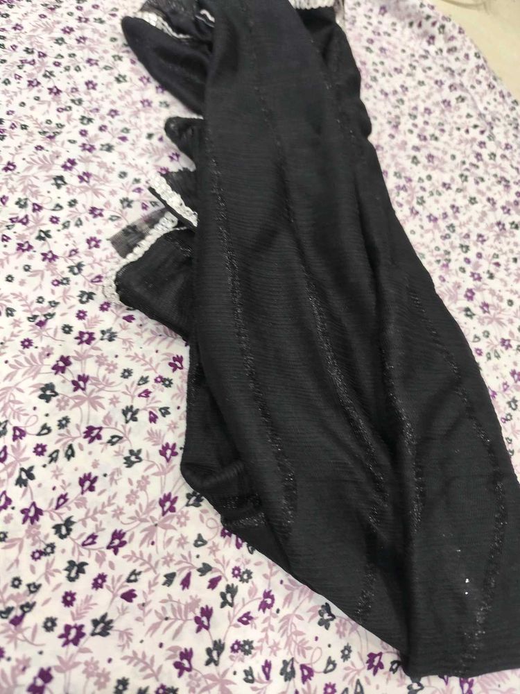 Black crepe suit sale