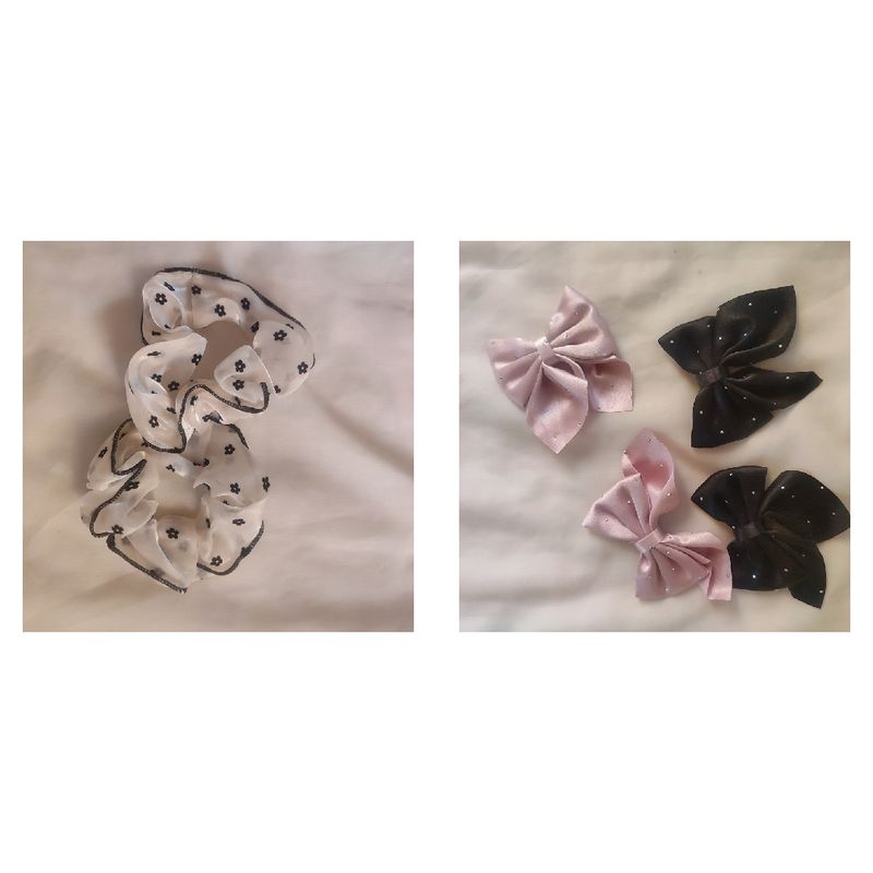 Hair Bow N Scrunchies Cmbo