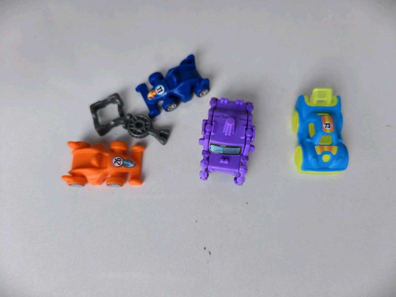 Set of 3 Mini Race edition kinderjoy Toys
