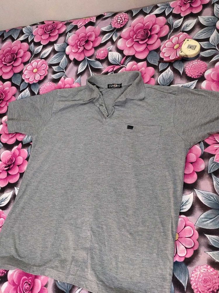 Men's Grey Polo T-Shirt