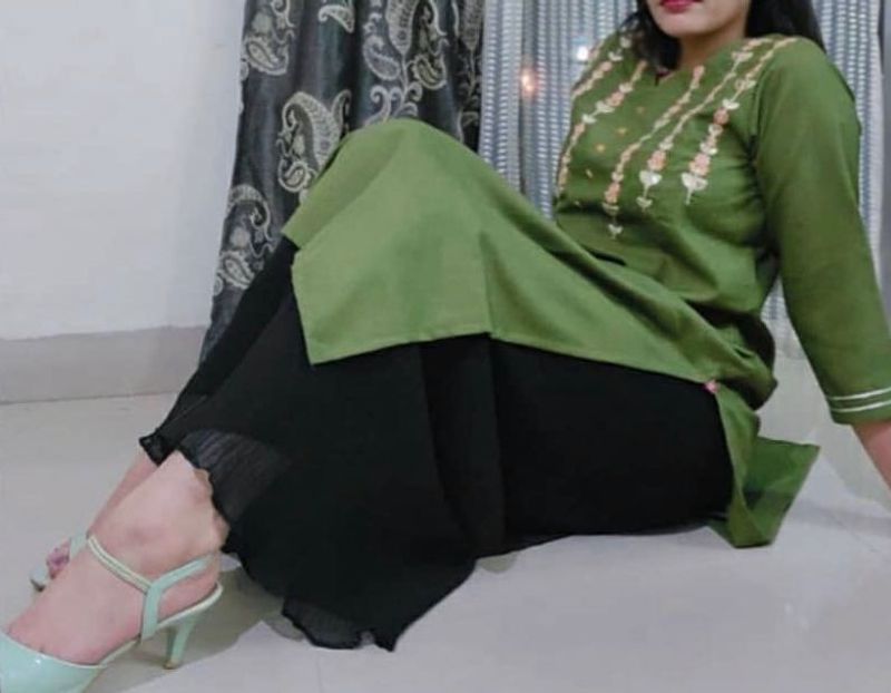Rich Olive green kurta