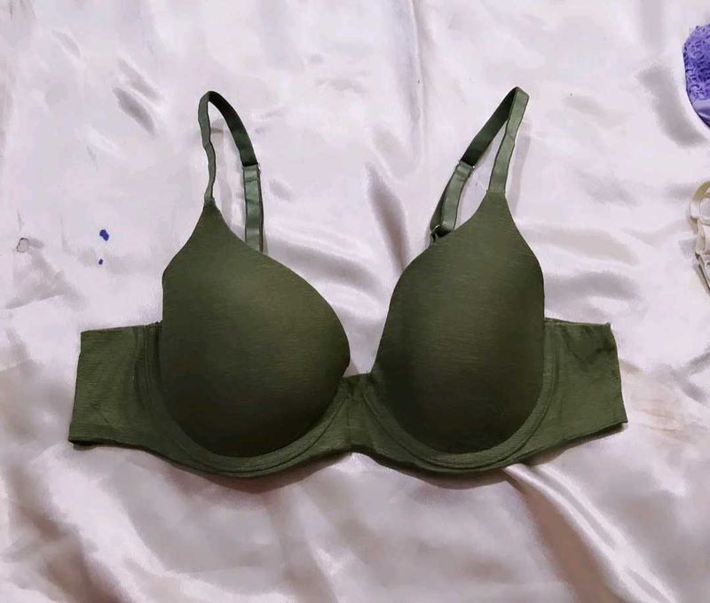 Olive Green Bra