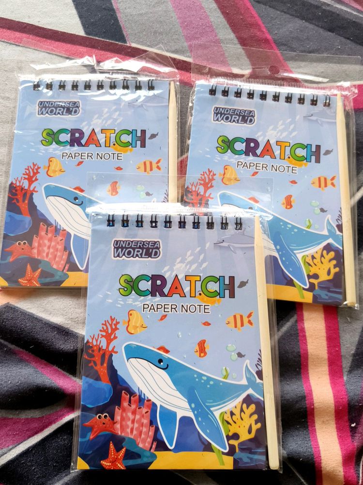 Scratch Paper Note Set Of 3