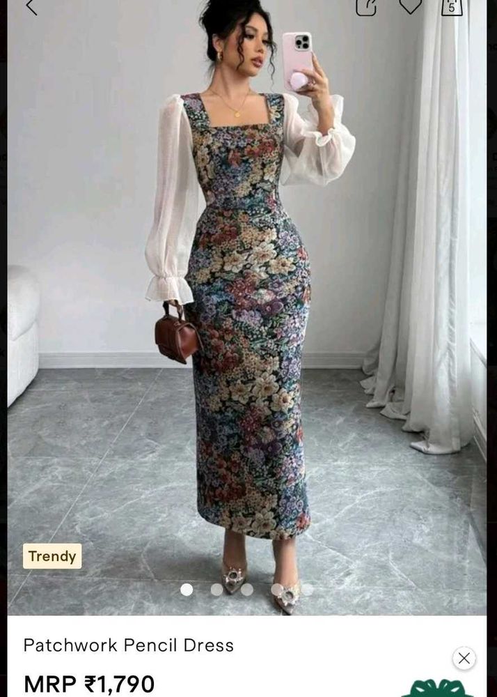 Floral Print  Bodycon Dress
