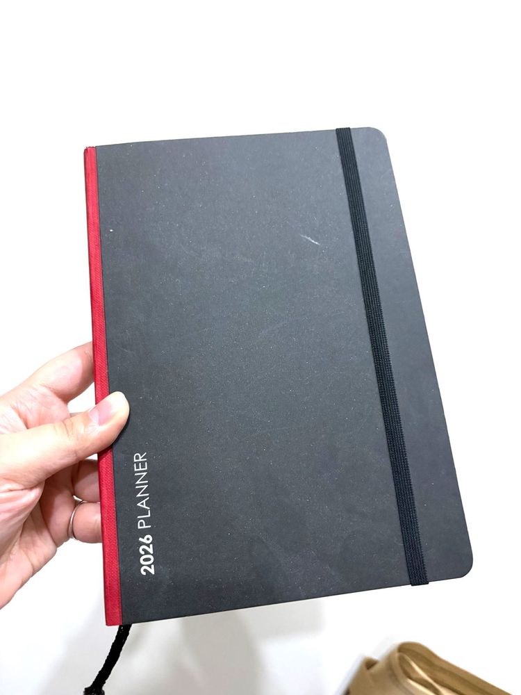 2026 Planner - Black and Red Cover