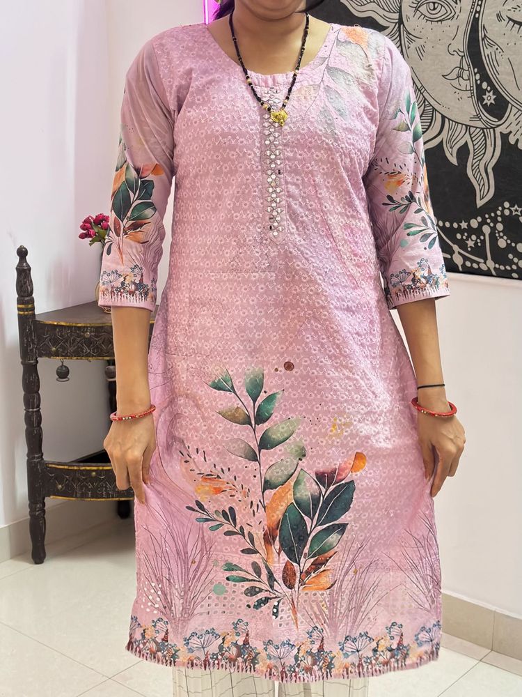 Beautiful Floral Print Kurta