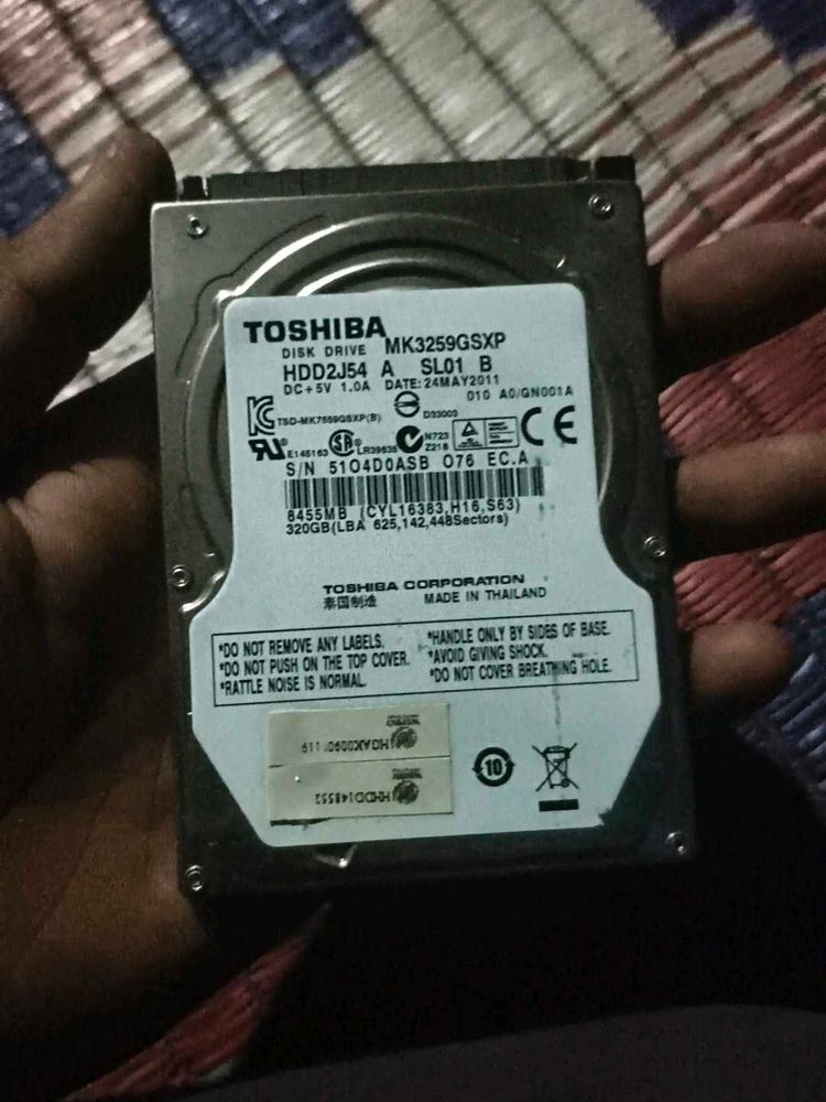 Toshiba 320GB Internal Hard Drive