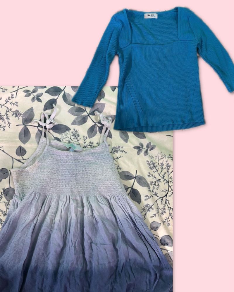 BLUE TOP COMBO VERY LOW PRICE 🩵 479