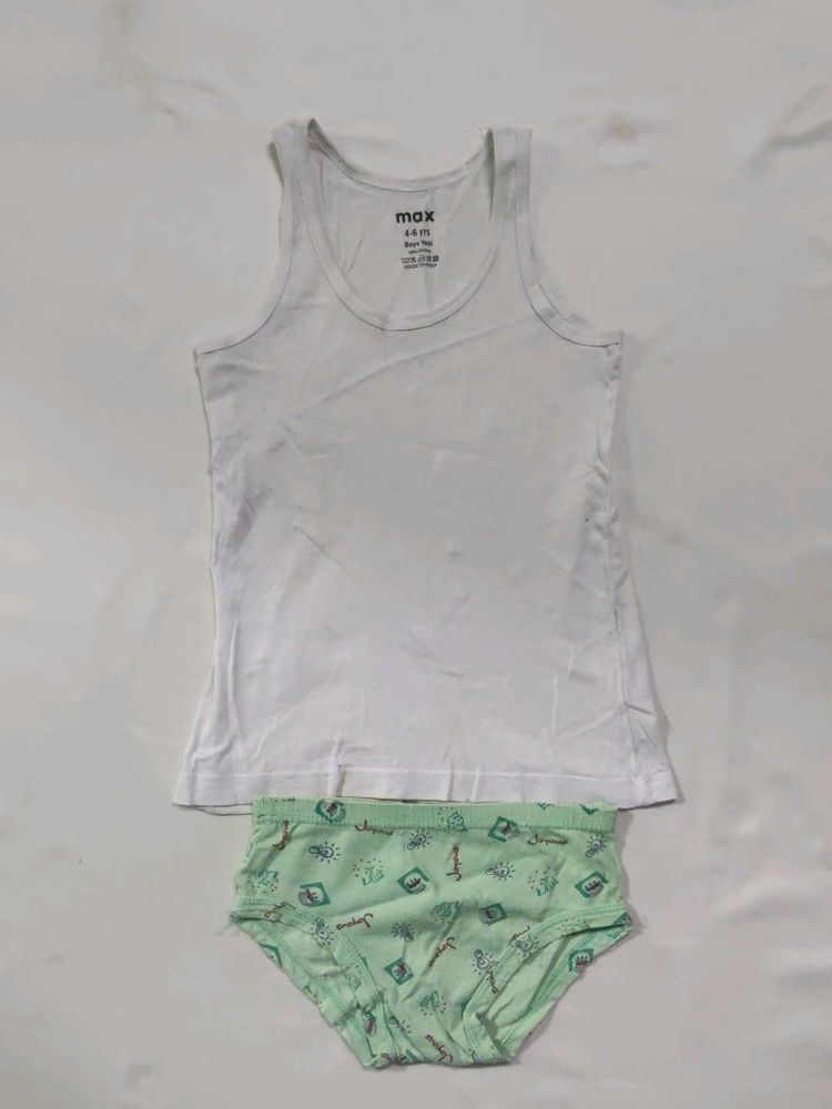 Comfortable Cotton Vest &amp; Brief Set