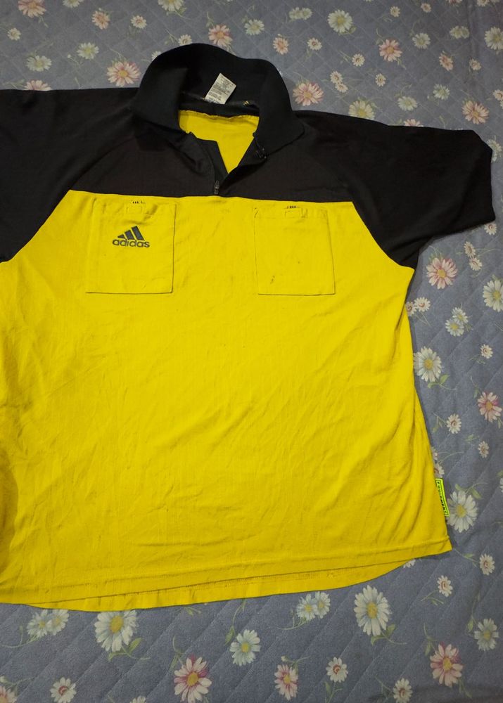 Adidas Yellow &amp; Black T-Shirt