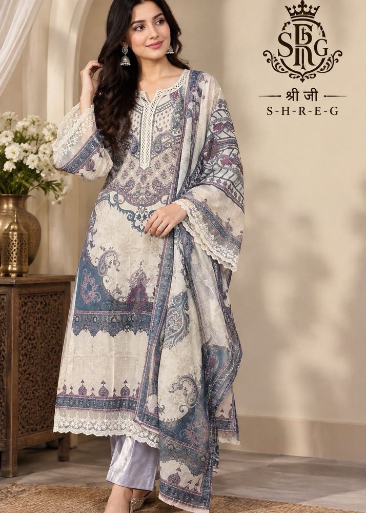 Elegant Printed Kurta Set with Dupatta