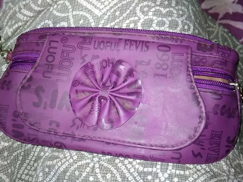 Purple Cosmetic Pouch