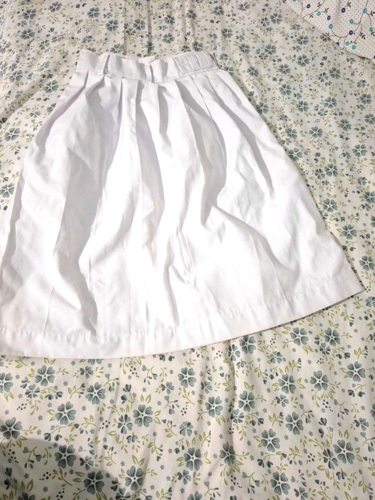 White school skirt for girl student