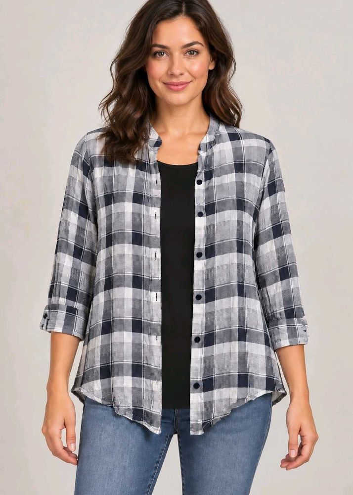 Classic Plaid Button-Up Shirt
