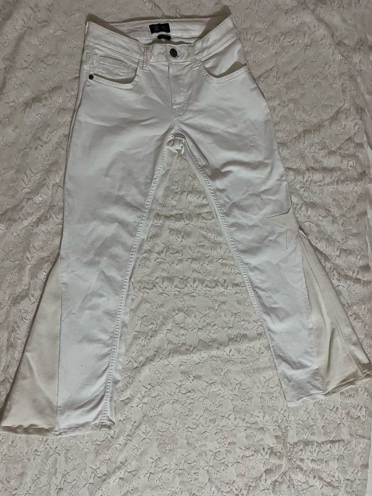 y2k low waist Split Flare rock star Jeans