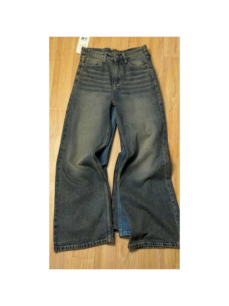 Wide Leg Denim Jeans (dusky shade vintage)